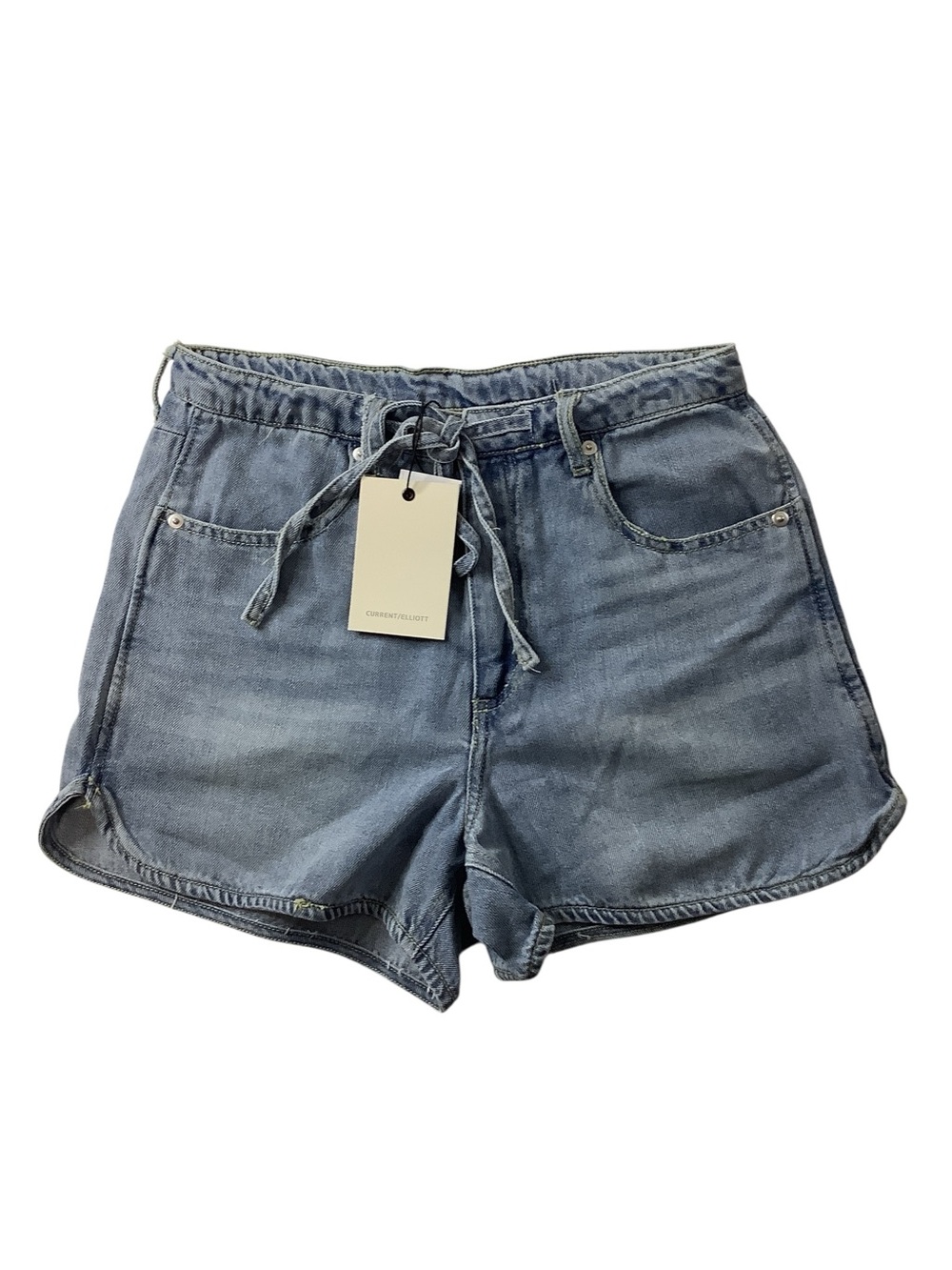 Current/Elliott Light Blue Denim Drawstring Shorts Size 2